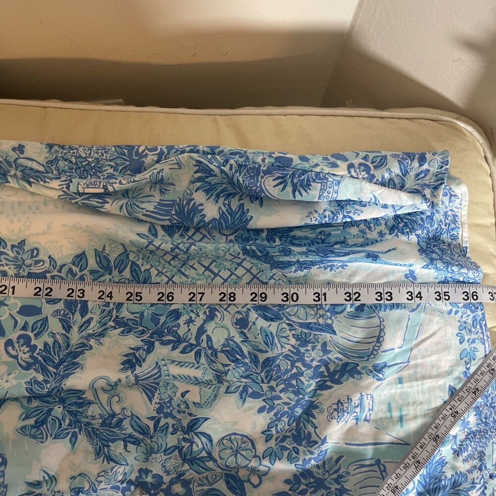 Lilly Pulitzer Azita Tunic Dress in Multi "Toile Me About It" Tassels M - Picture 8 of 9